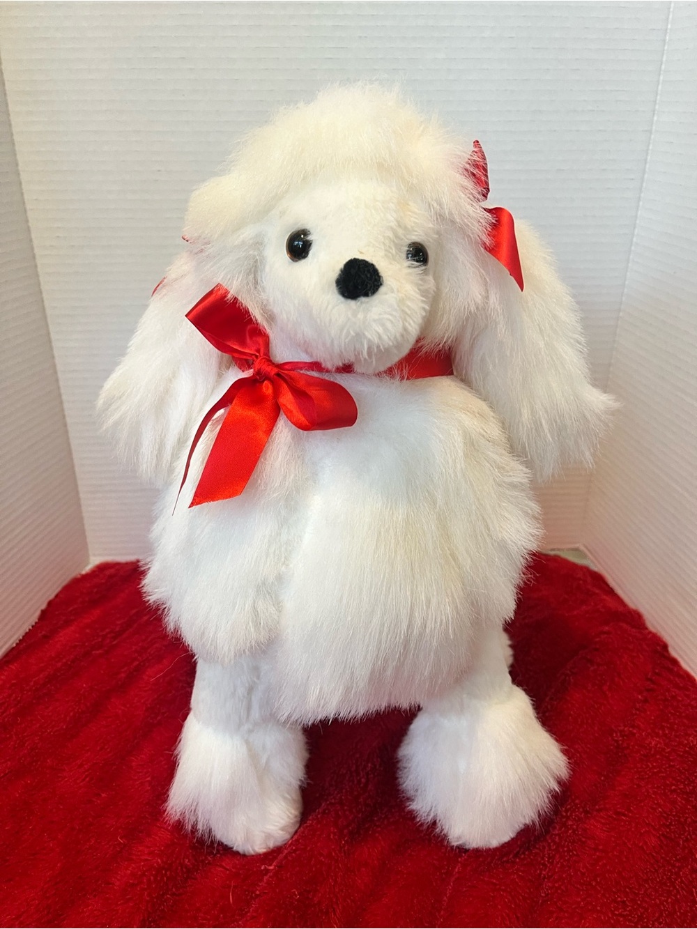Vintage Parisi Creations French Poodle Pkush Dog